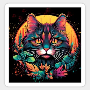 Stylized Cat Pillows Sticker